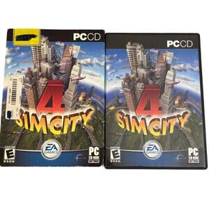 Sim city 4 PC Cd-rom EA games 2003 video game with slipcover